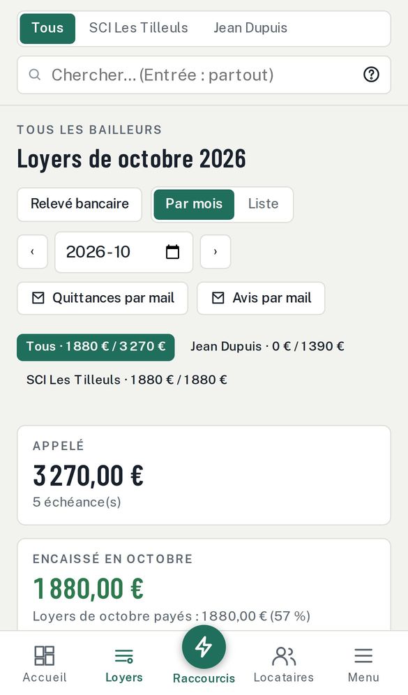 La même page sur téléphone
